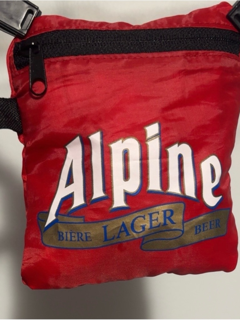 VTG Alpine Lager Beer Red Packable Sling Backpack